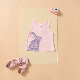 Áo Sát Nách In Thỏ Bé Gái (3-9 Tuổi) K's Closet K208EIS TM