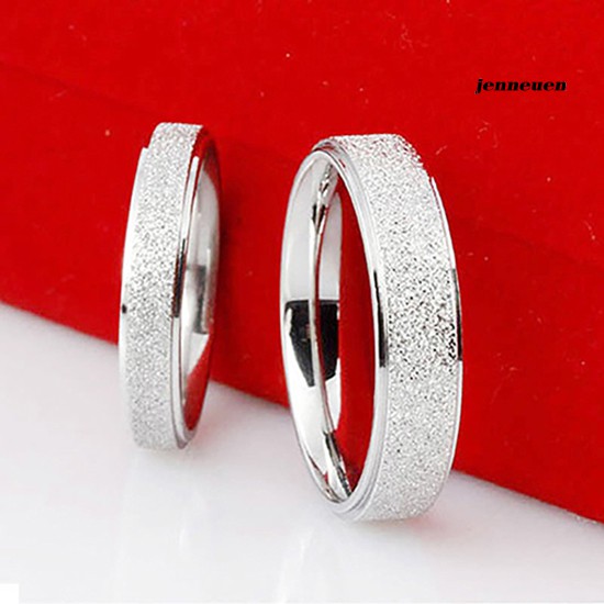 Nhẫn Cưới Bằng Thép Không Gỉ Kiểu Dáng Đơn Giản Dành Cho Cặp Đôi