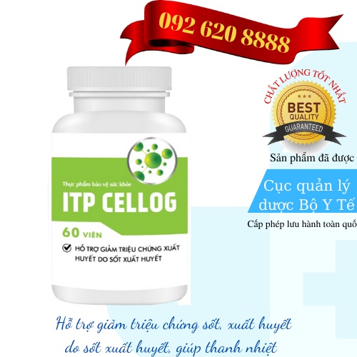 ITP Cellog - Hỗ trợ giảm triệu chứng sốt, xuất huyết , giúp thanh nhiệt, tăng cường sức đề kháng