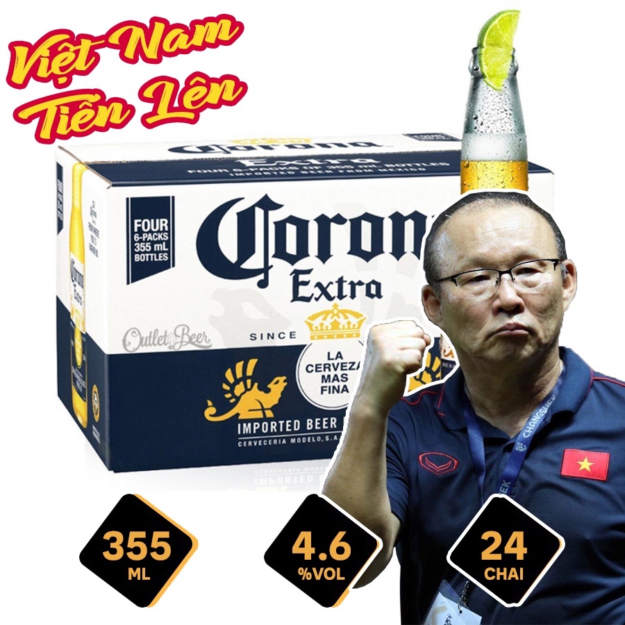 Thùng 24 bia Corona 355ml 4.6% -02