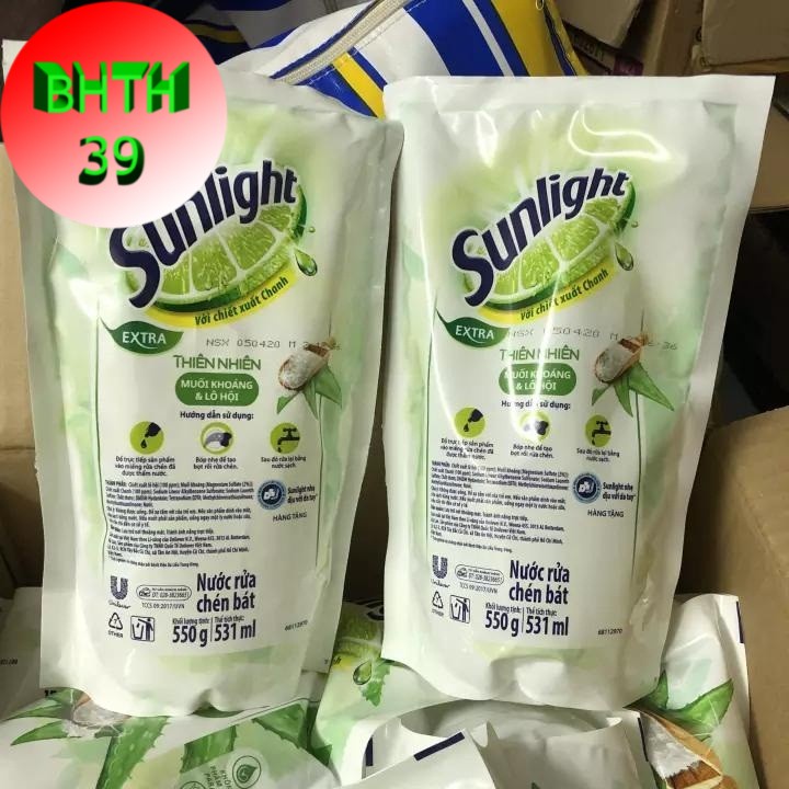 Nước Rửa Chén Sunlight Thiên Nhiên Túi 550g