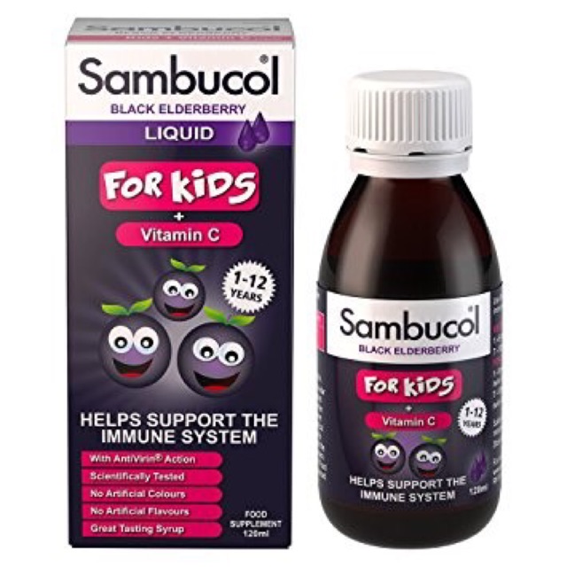 Vitamin Sambucol - Vitamin tăng đề kháng cho bé 1 - 12 tuổi