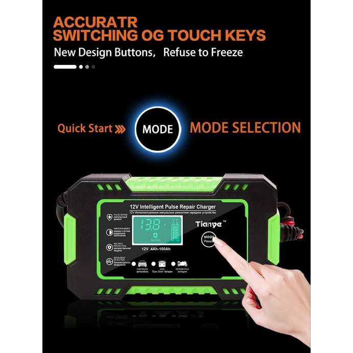 Máy sạc bình Acquy tự động 12V-100Ah cho xe Ô tô, xe máy - Sạc ắc quy - Máy nạp bình acquy - Sạc có 