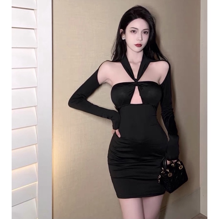 Đầm body hở lưng Ulzzang