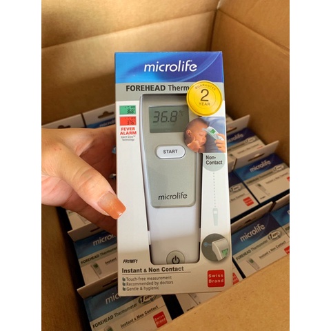 Nhiệt Kế Điện Tử Hồng Ngoại Microlife FR1MF1 Thụy Sĩ - Bảo Hành Chính Hãng 2 Năm, Đo Thân Nhiệt Trán