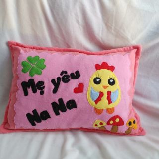 Cặp gối nằm và ôm handmade gà vàng