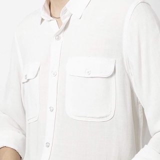 Sơ Mi TD Laha Trắng Linen M3
