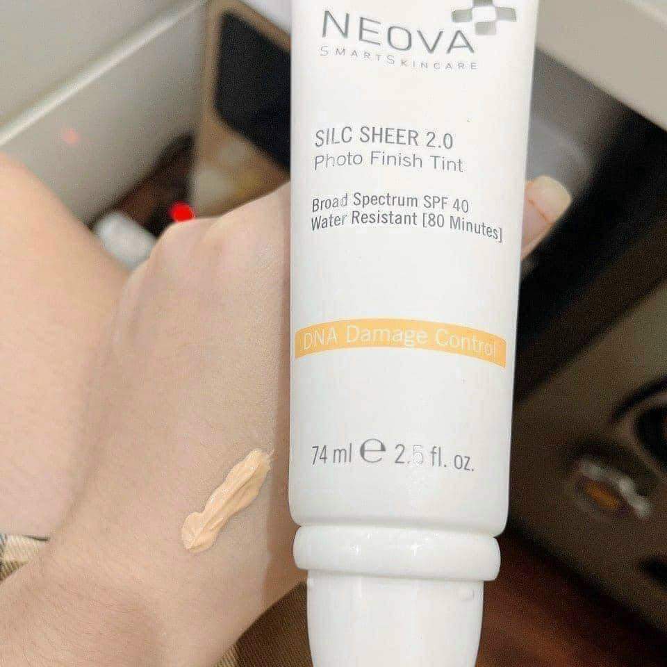 Kem Chống Nắng Phổ Rộng NEOVA Silc Sheer2.0 Photo Finish Tint SPF 40 - 74ml