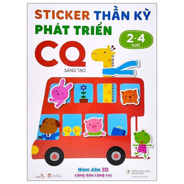 Sách Sticker Thần Kỳ - Phát Triển CQ - Sáng Tạo (2-4 Tuổi)