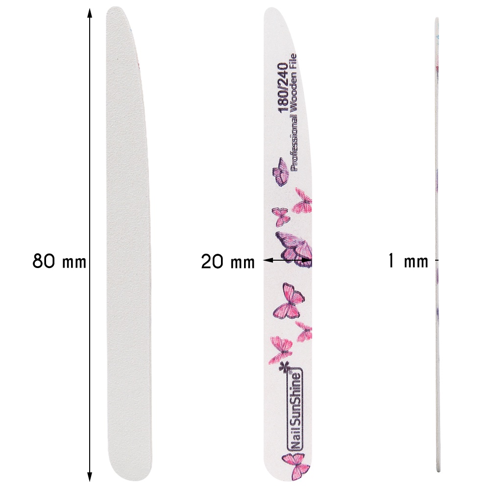 [Hàng mới về] Dũa móng 2 mặt 100/120/150/180/240 grit chuyên nghiệp