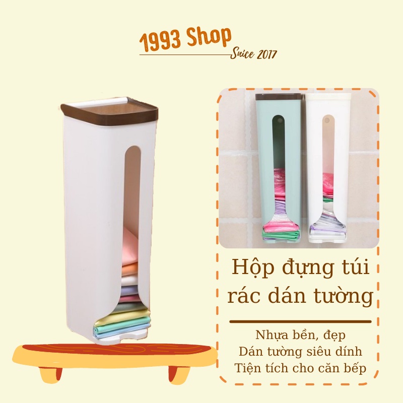 Hộp đựng túi nilong - túi rác - túi bóng dán tường siêu chắc