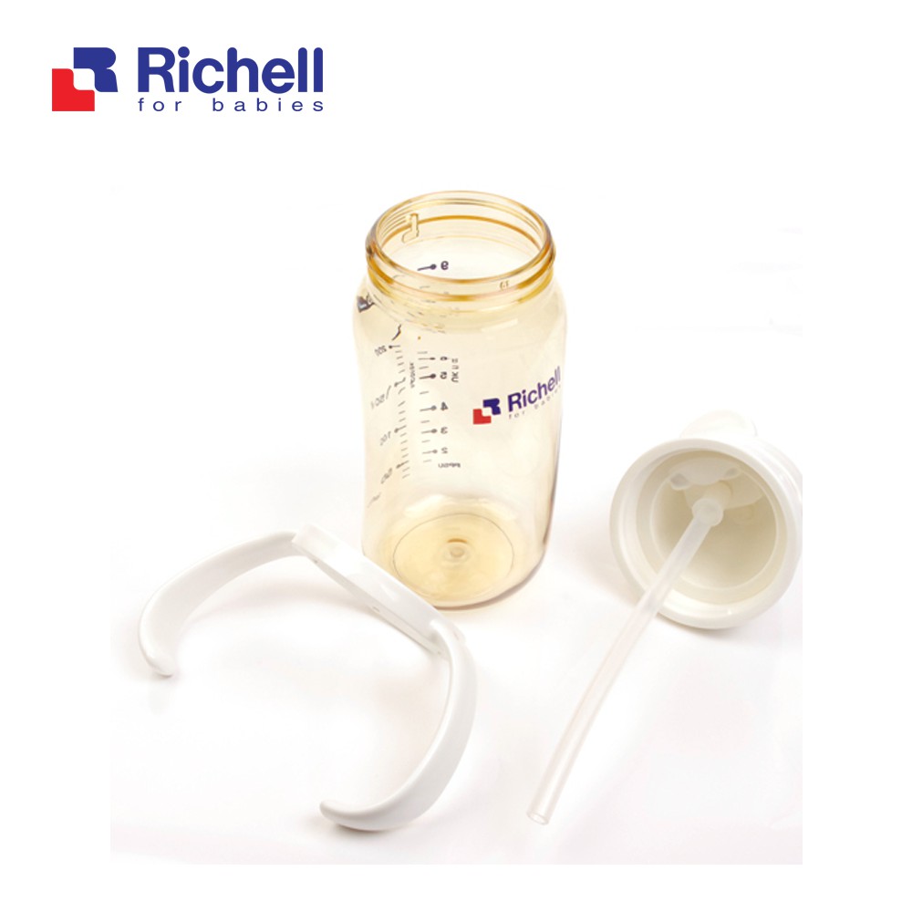 Bình ống hút PPSU Richell (200ml, 260ml, 320ml) RC98502