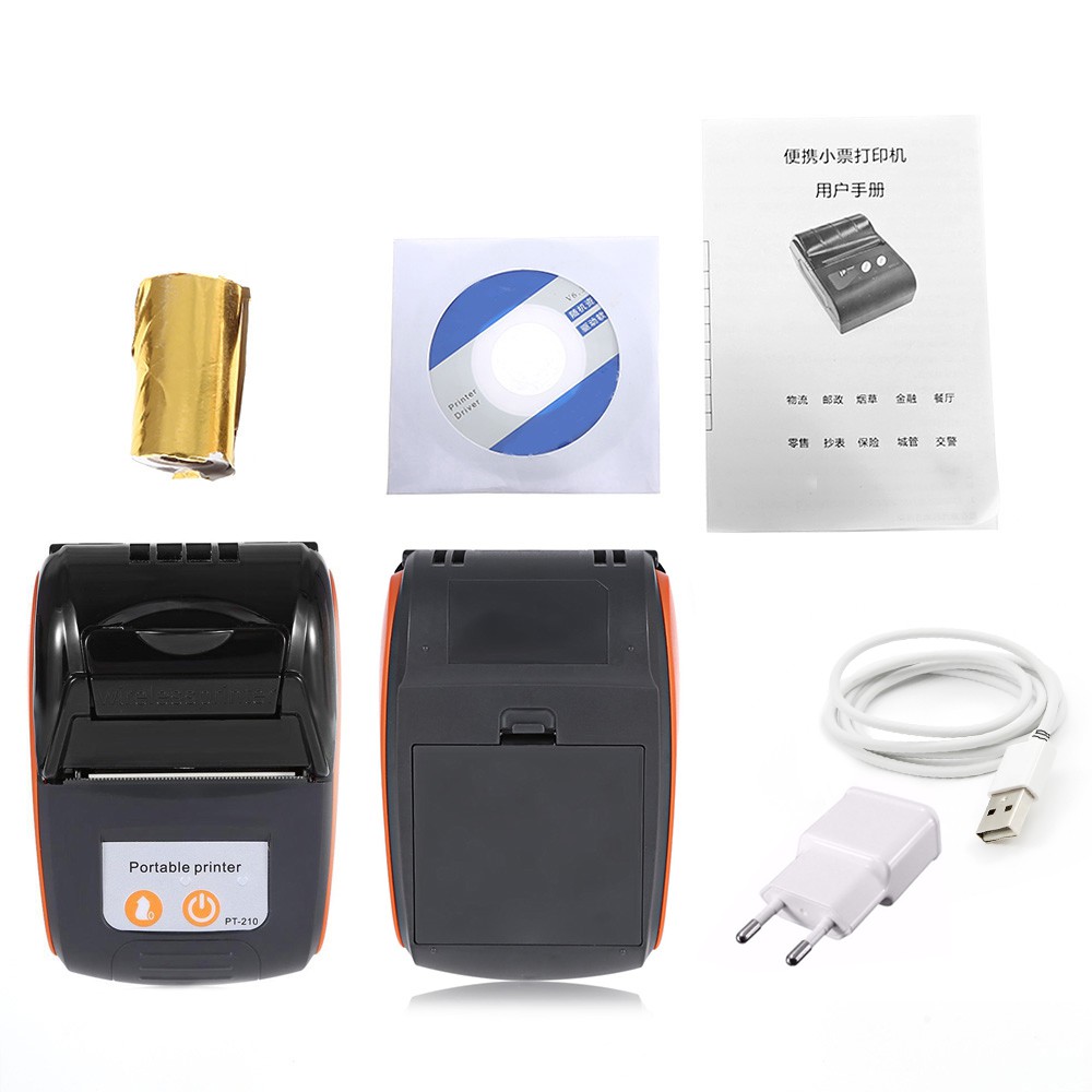 Máy in nhiệt bluetooth PT210 không dây cầm tay khổ K58,K57 in bill,biên lai Tích hợp điện thoại IOS và Androind | BigBuy360 - bigbuy360.vn