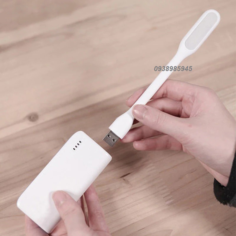 Đèn LED Đọc Sách Đầu Cắm USB Dẻo Siêu Sáng Cắm Máy Tính, Sạc Dự Phòng