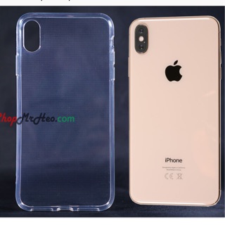 Ốp lưng dẻo iPhone XS Max silicon dẻo trong suốt ( Loại tốt )