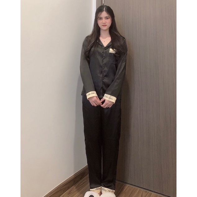 (VIDEO+ẢNH THẬT) ĐỒ NGỦ LỤA PYJAMA DÀI TAY TRƠN 6 MÀU | BigBuy360 - bigbuy360.vn