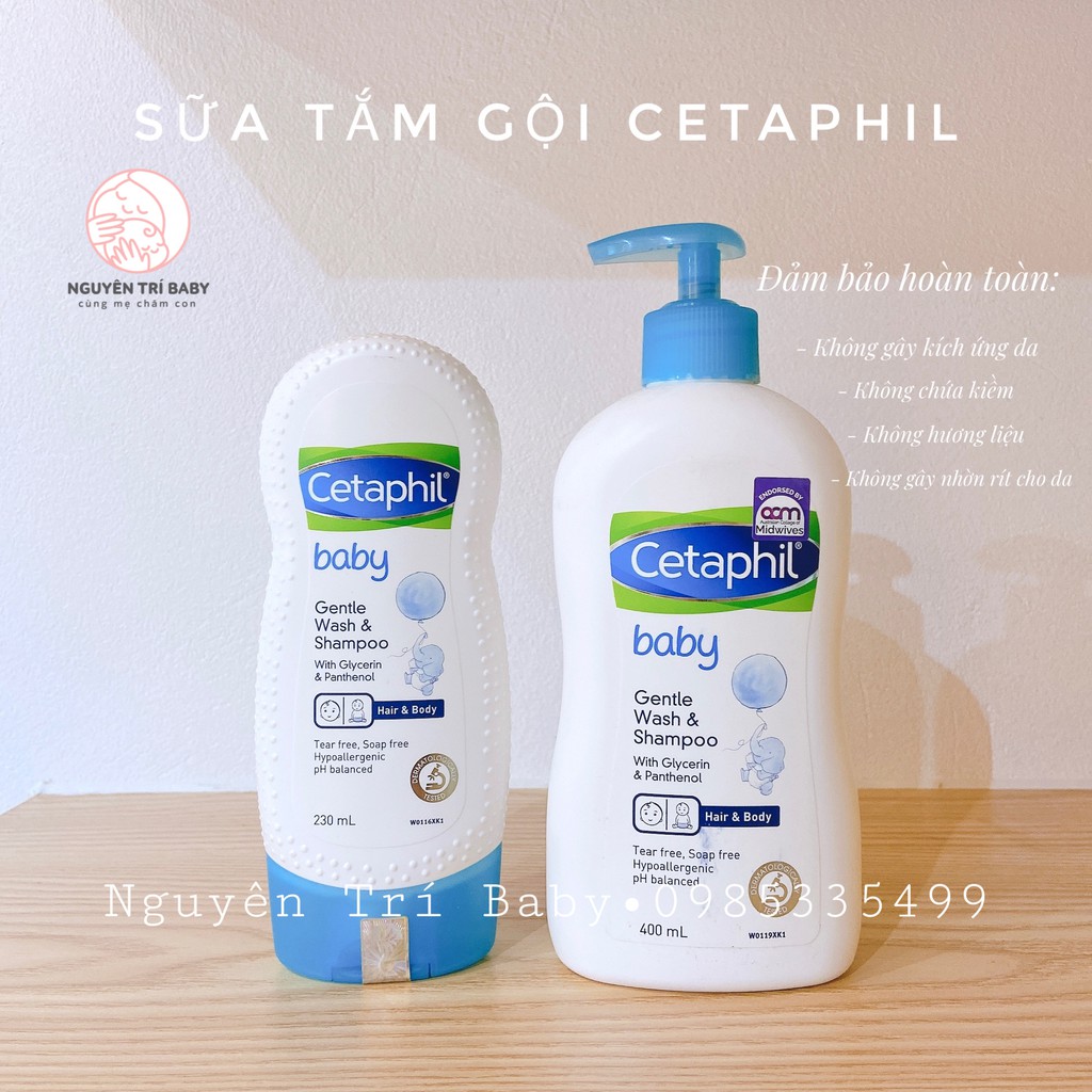 Sữa tắm gội 2 trong 1 Cetaphil Baby Gentle Wash &amp; Shampoo