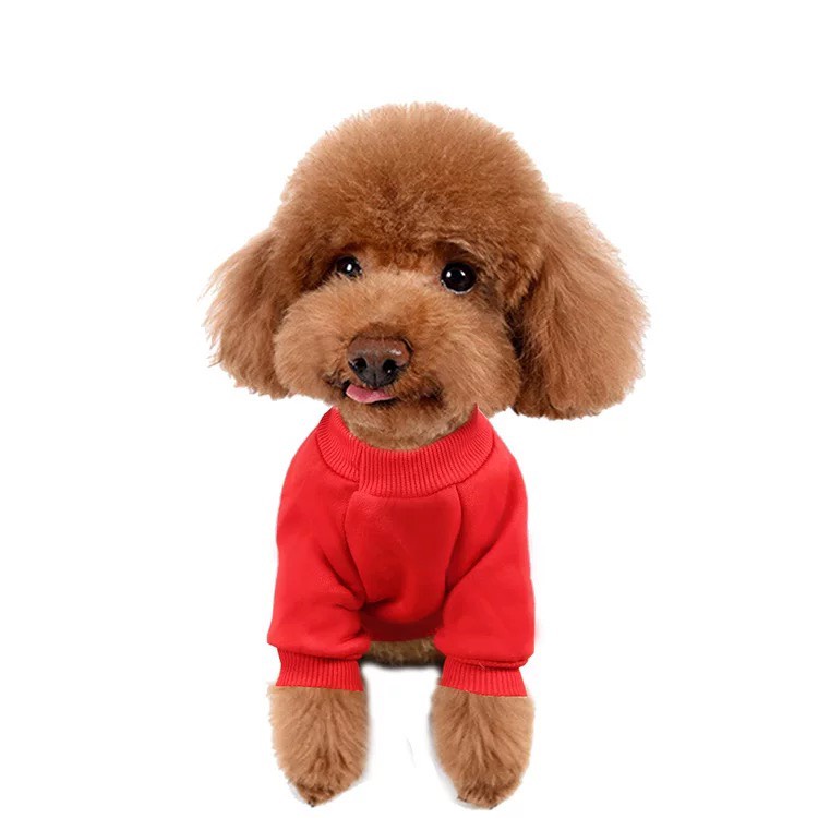 Áo đỏ Tết cho chó mèo chất nỉ cao cấp không xù | Áo Tết chó mèo | Áo ấm cho thú cưng siêu xinh