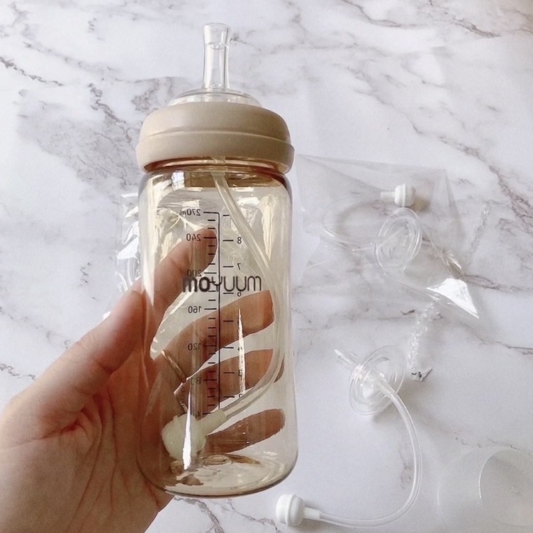 Núm hút bình sữa, núm thay thế cho bé uống sữa mọi tư thế bình Pigeon, Lansinoh, Moyuum