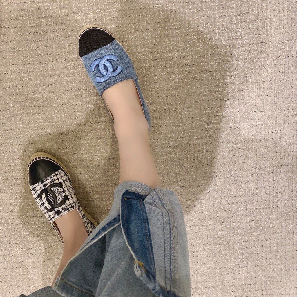 Giày Denim Đế Bệt Màu Sắc Thời Trang 2022 Dành Cho Nữ