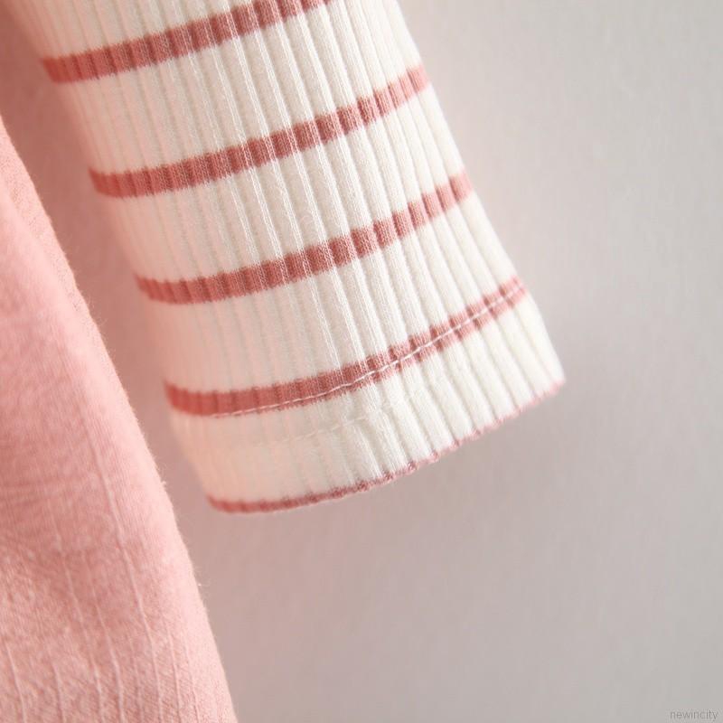 Đầm búp bê tay dài in hình mèo dễ thương cho bé gái