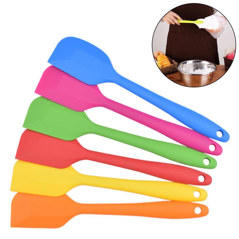 21cm Silicone Heat Resistant Spatula/Kitchen Baking Pastry Scraper/Food Grade Cream Scraper Bakery Tools