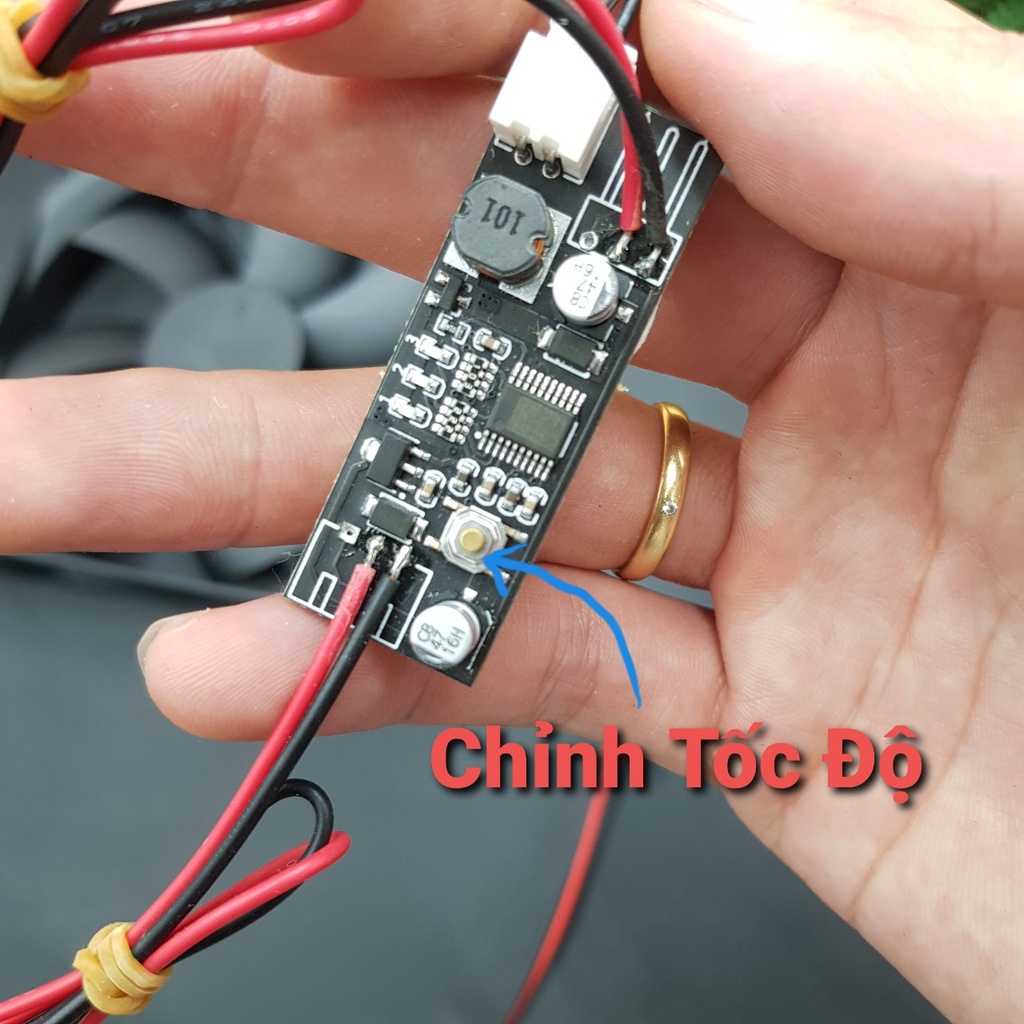 Bộ quạt tản nhiệt chống ồn điều chỉnh tốc độ tự động 9CM 12CM VFAN VFAN-T12 VFAN-T9