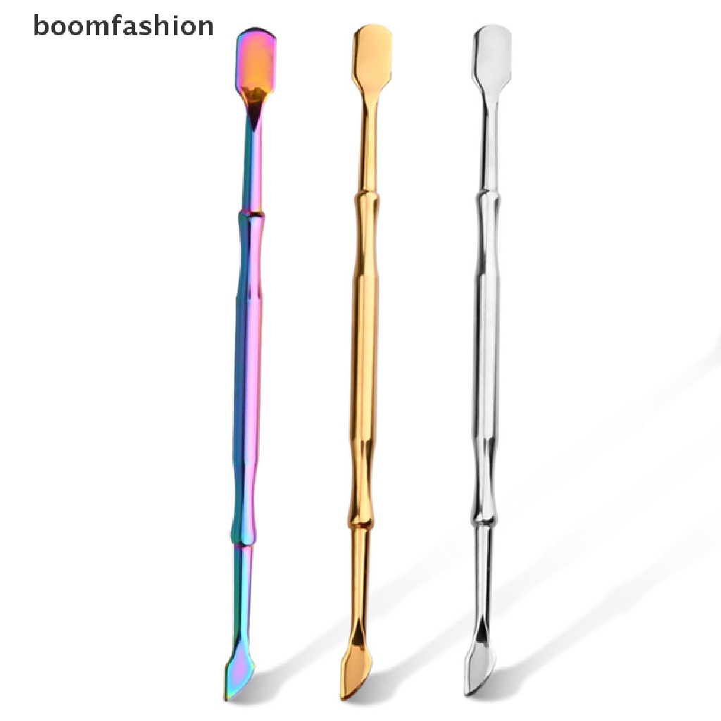 [boomfashion] Double Sided Stainless Steel Metal Cuticle Pusher Cuticle Dead Skin Trimmer [new]
