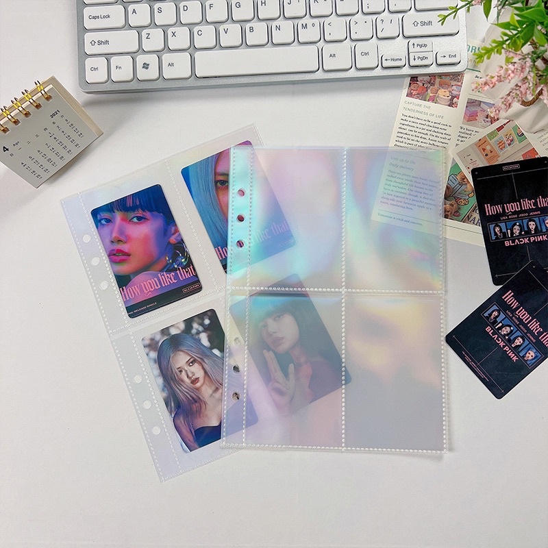 Sheet A5 Tráng Ánh Hologram, Đựng Card Kpop,Sheets Đựng Card,Thẻ