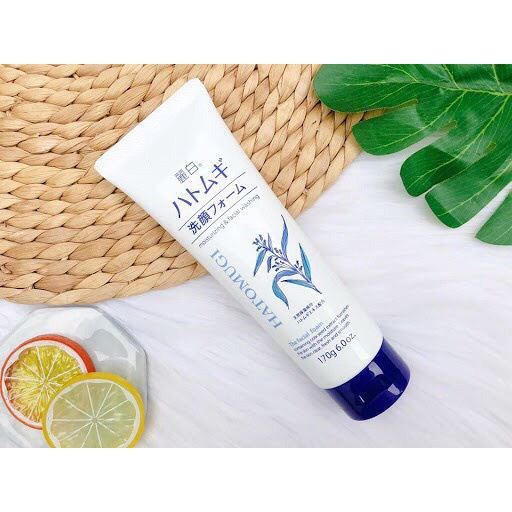 Sữa Rửa Mặt Trắng Da Hạt Ý Dĩ  Hatomugi Naturie