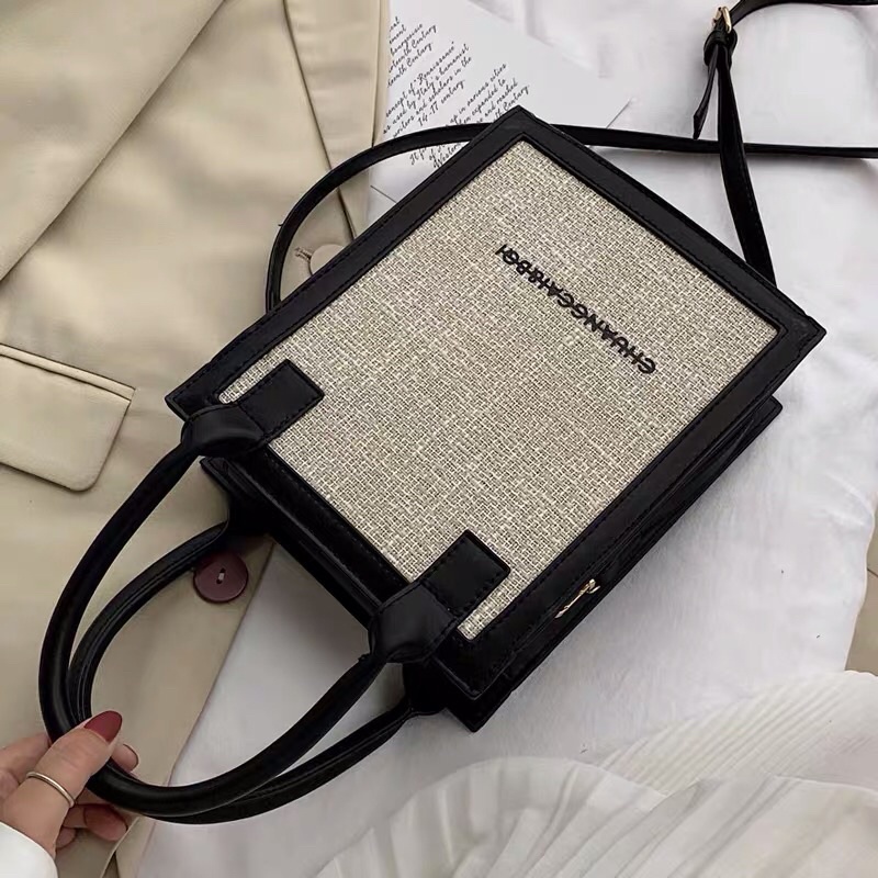 TÚI XÁCH ĐEO CHÉO HÌNH CHỮ NHẬT ĐỨNG PHONG CÁCH VINTAGE - 2N.House