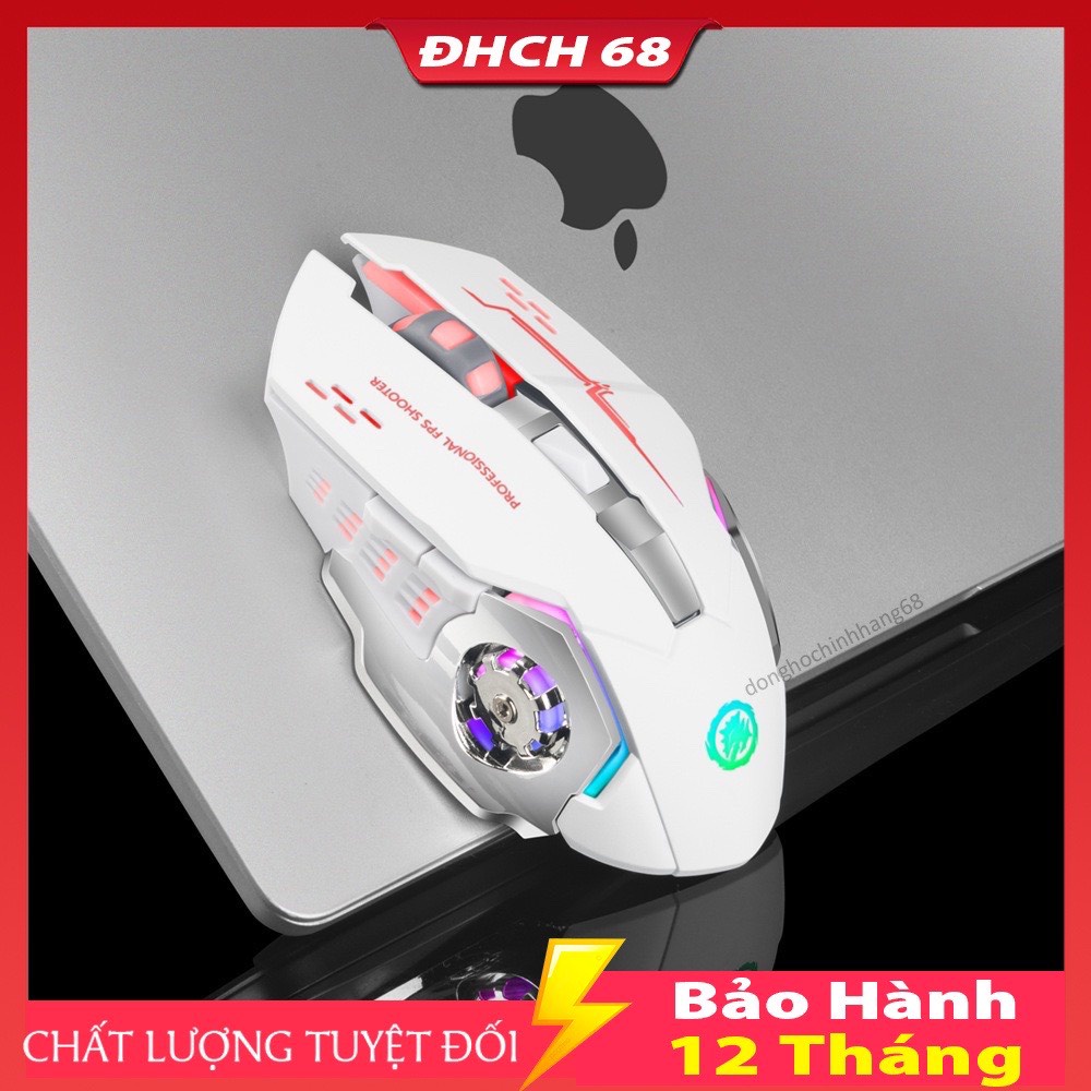 Chuột Gaming Không Dây T28 Dành Cho Game Thủ Click Không Gây Tiếng Ồn Có Đèn LED Chơi Game Cực Đã.