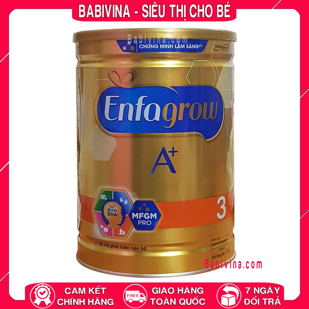 [CHÍNH HÃNG] Sữa Enfagrow A+3 1.75kg Mẫu Mới | Enfagrow A+3 1800g - Enfa 3 1.8kg | Date Mới Nhất, Giá Tốt Nhất