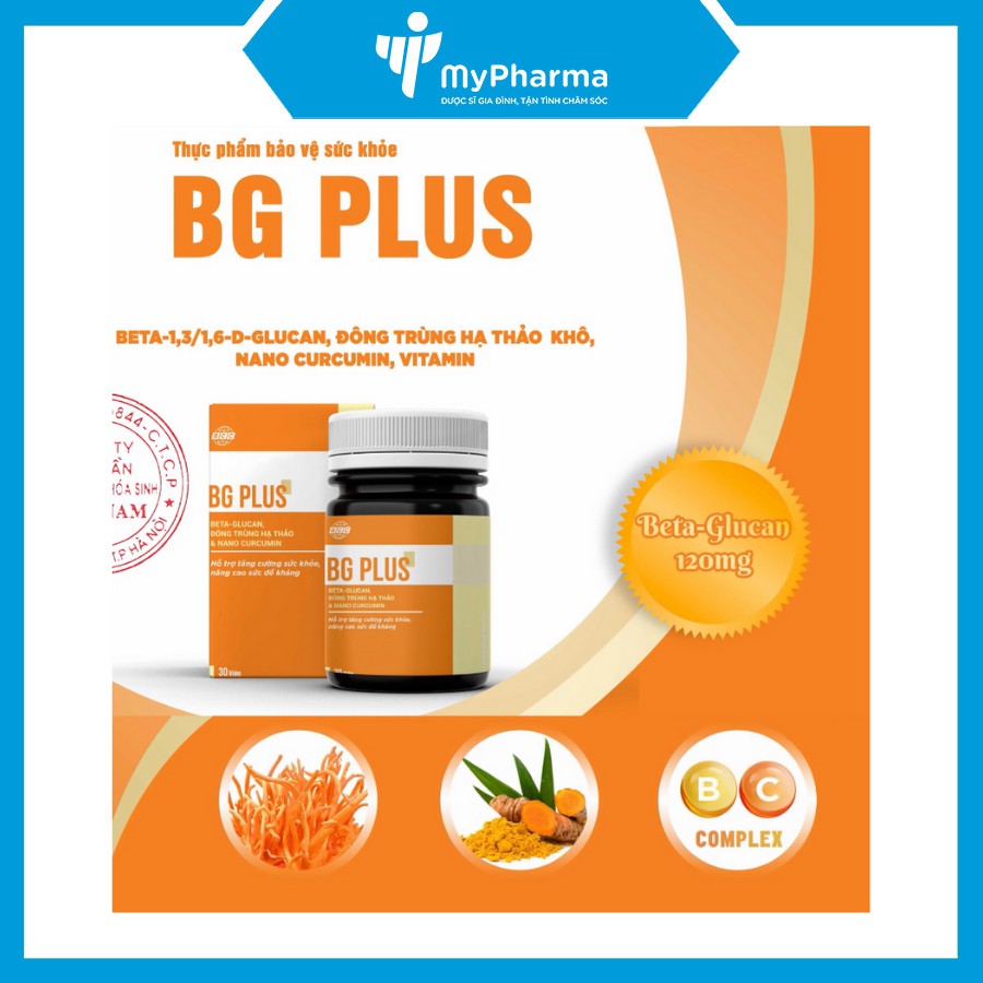 BG PLUS: Nâng cao thể trạng, giảm độc tính cho cơ thể dành cho người đang trong và sau quá trình hoá trị, xạ trị