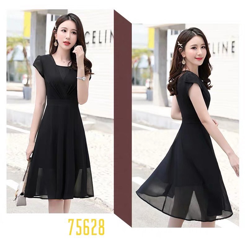 [MẪU ĐẦM HOT] ĐẦM VOAN DÁNG XÒE CAO CẤP CỰC HOT ĐỦ SIZE M L XL 2XL - XƯỞNG ĐẦM THÙY DƯƠNG - 75628