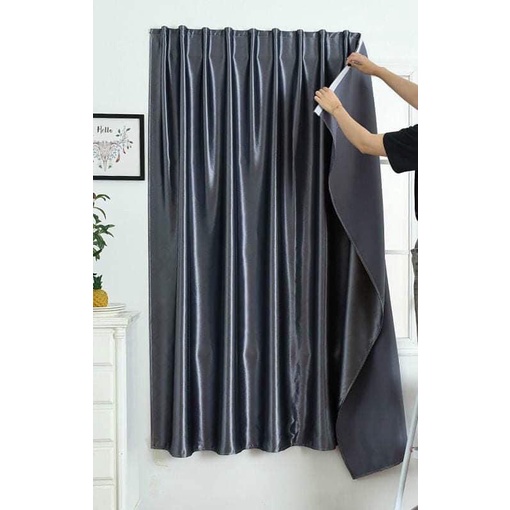 Rèm dán tường cửa sổ chống nắng có keo dán Loại 1 không cần thanh treo khoan tường RemVietGiaSi - CLevinium