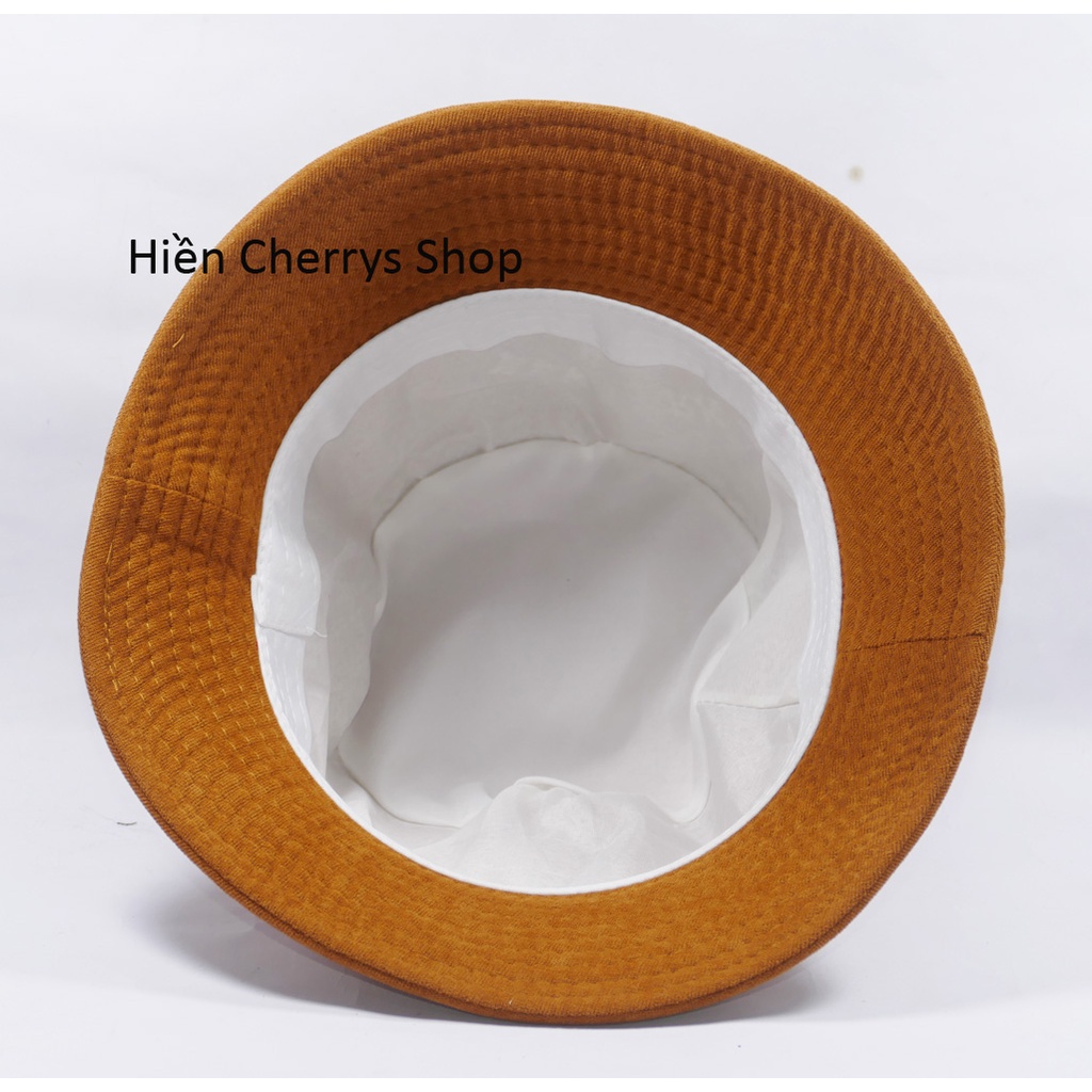 Mũ bucket vành cụp ❤️Nón tai bèo thêu chữ New yourk NY chất nhung cao cấp form unisex nam nữ 2022
