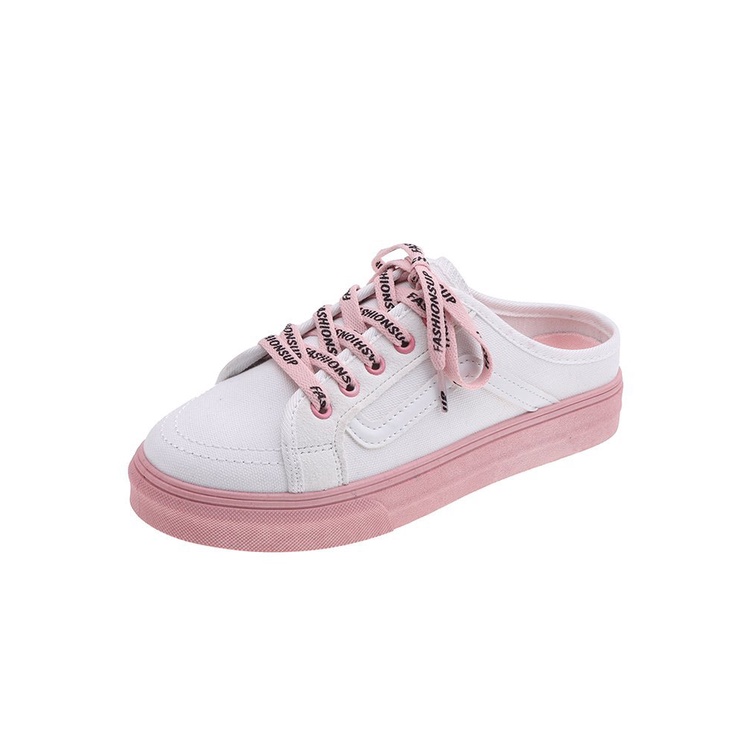 Giày Thể Thao Canvas Nửa Đế Phong Cách Harajuku Hàn Quốc Thời Trang Mùa Hè Hàng Mới 2022 TTH295