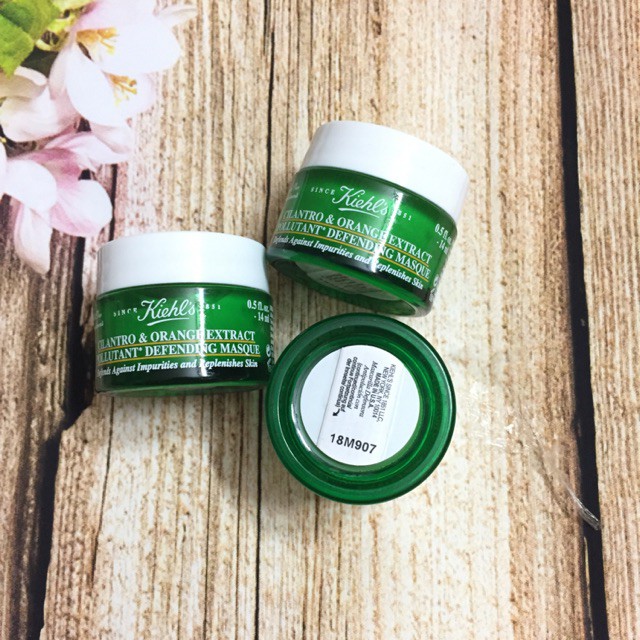 Mặt nạ ngủ ngò thải độc da Kiehl's Cilantro & Orange