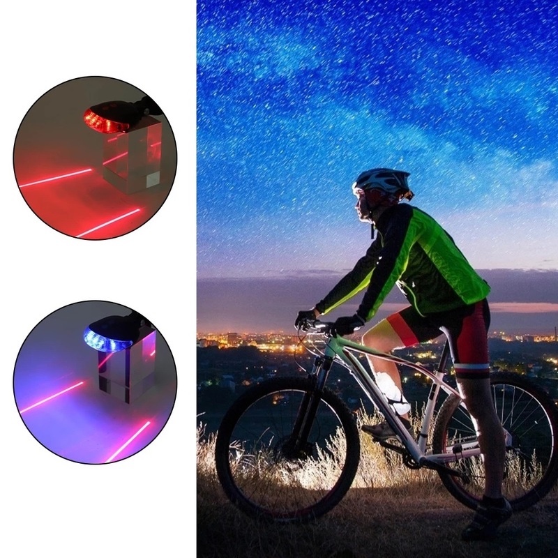 [Đèn Đuôi Xe Đạp] [Đèn Hậu Xe Đạp] [Đèn Cảnh Báo An Toàn Bằng laser] [Đèn Đuôi Song Song]