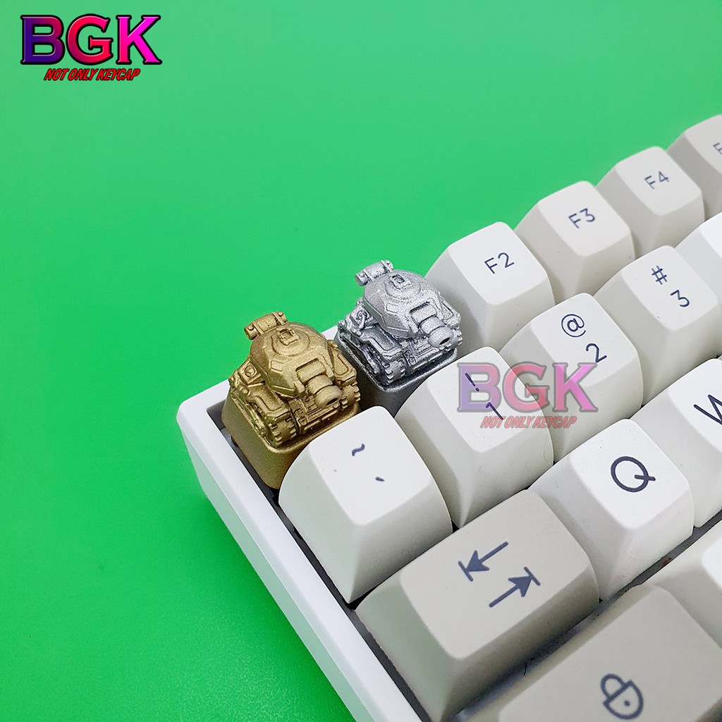 Keycap Lẻ Xe Tăng Tank Panzer Cực đẹp ( Đế Xuyên LED, Keycap bàn phím cơ,keycap resin độc lạ )