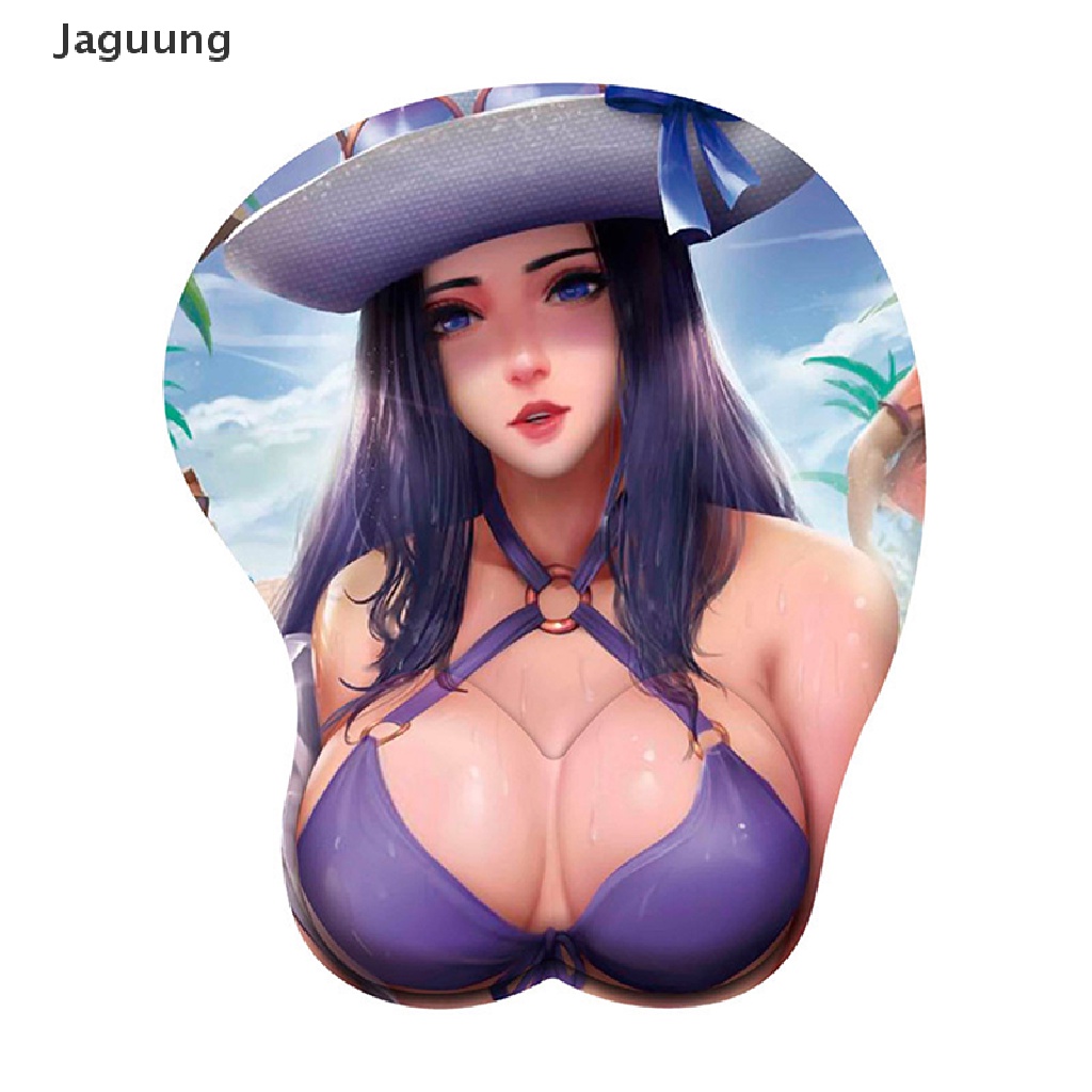 Miếng lót chuột kê cổ tay bằng silicon thiết kế hình nhân vật anime 3D gợi cảm