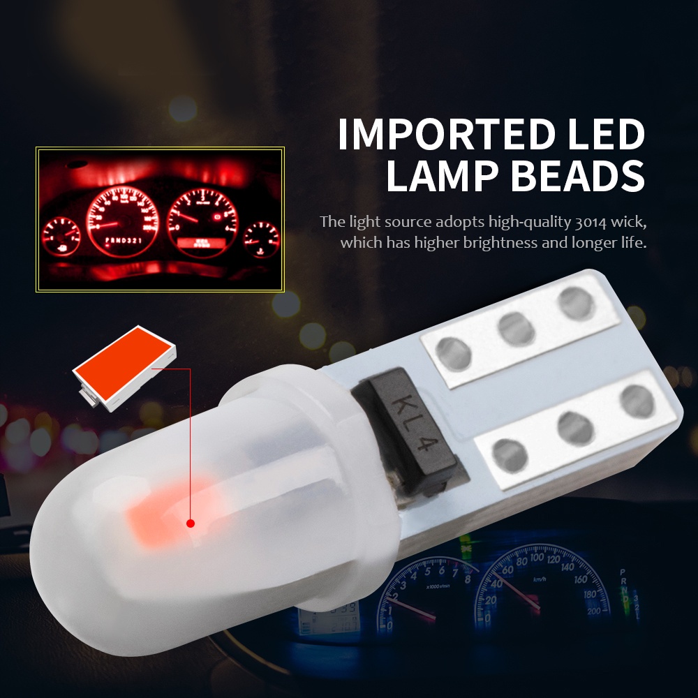 Bóng Đèn LED T5 W3W 3014 Gắn Bảng Điều Khiển Xe Hơi Chuyên Dụng