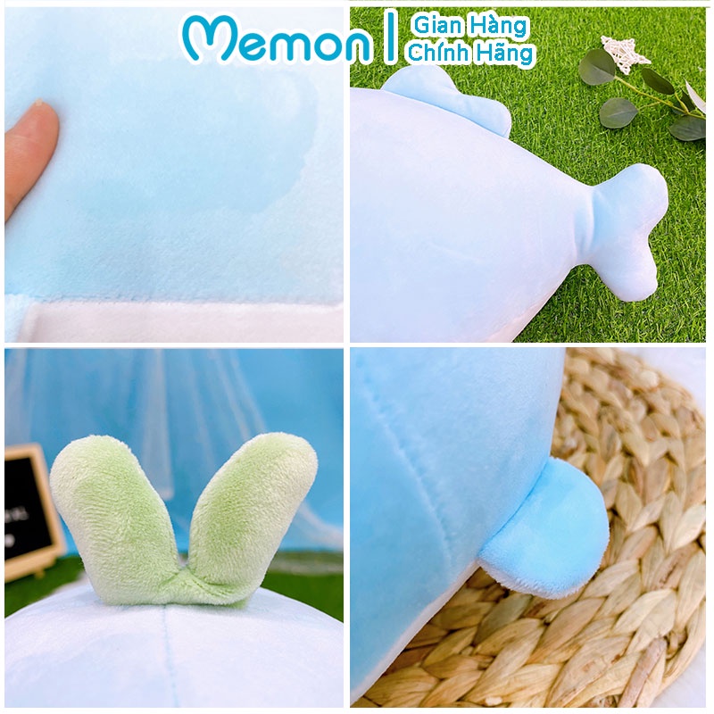 Gấu Bông Bộ Đôi Cá Heo Và Gấu Trúc Nằm Baby Cao Cấp Memon