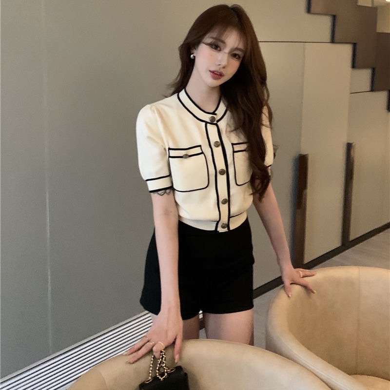 pass áo crotop kẻ viền
