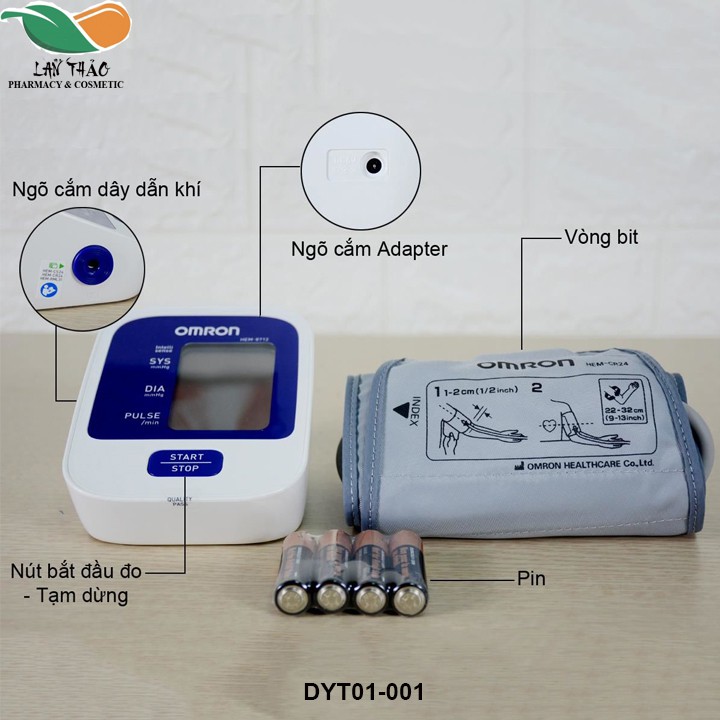 [chính hãng] Máy Đo Huyết Áp Tự Động HEM-8712 giá tốt