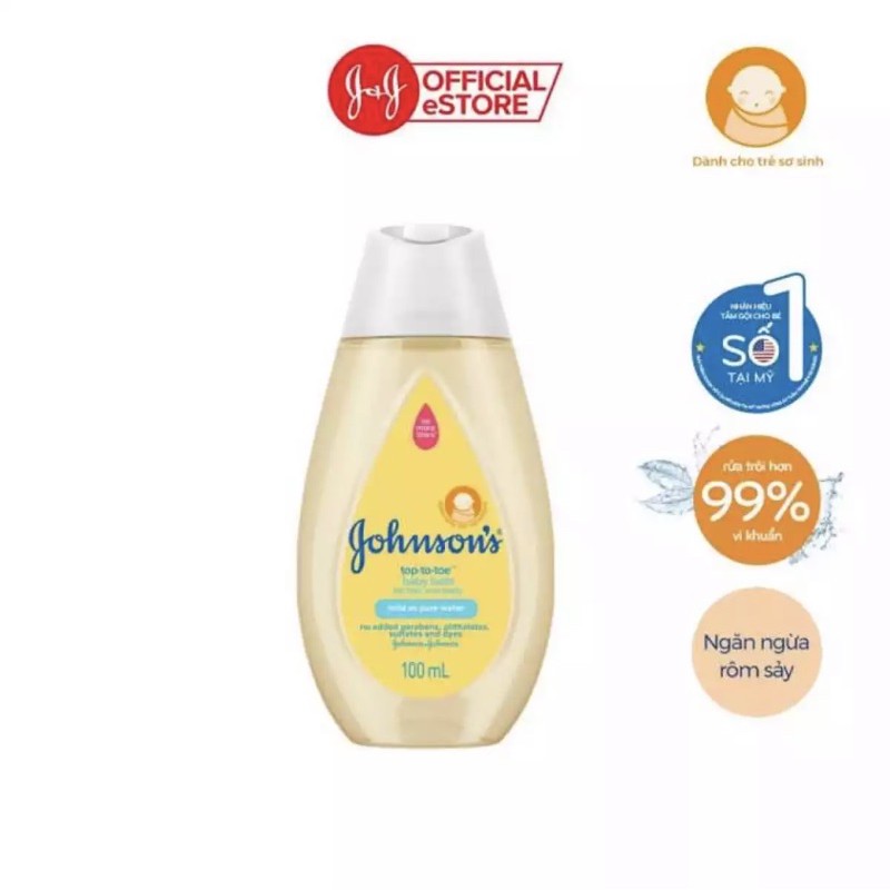 Sữa tắm goi Johnson Baby 100ml