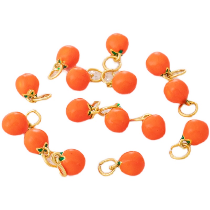 Vỏ Đồng 14k Màu Vàng Kim Nhỏ Dầu Nhỏ 6mm Tự Làm Vòng Tay Dây Chuyền Trang Sức