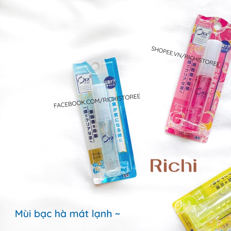 Xịt thơm miệng Ora2 sunstar nội địa Nhật 6ml