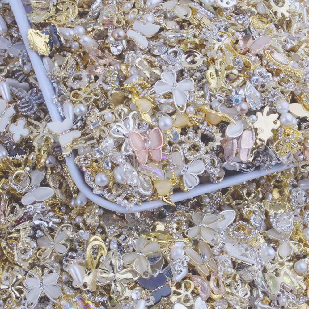 Phụ Kiện Trang Trí Móng Nghệ Thuật Hình Nơ Tua Rua Sang Trọng DIY